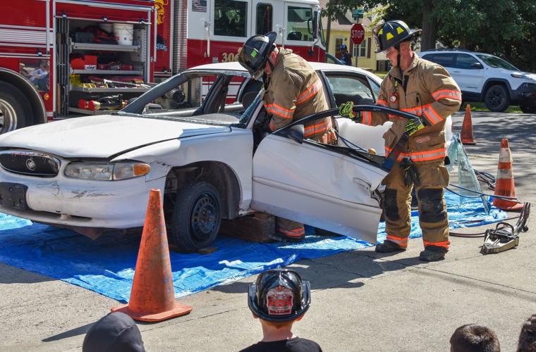Charleston Fire Department open house vehicle extrication demonstration