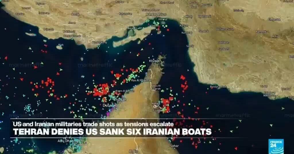 Iran fires 'warning shots' as US Navy says its ships entered Gulf via Hormuz