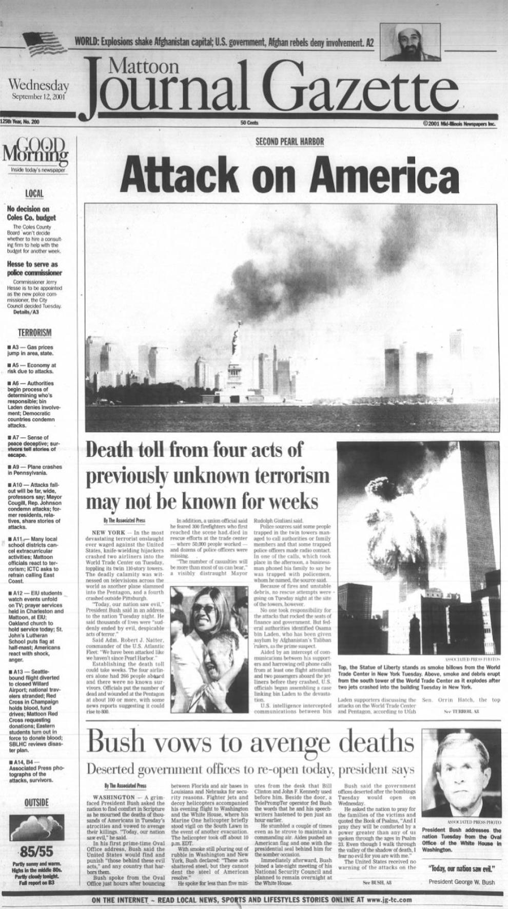Gallery Historic front pages from the JGTC archives