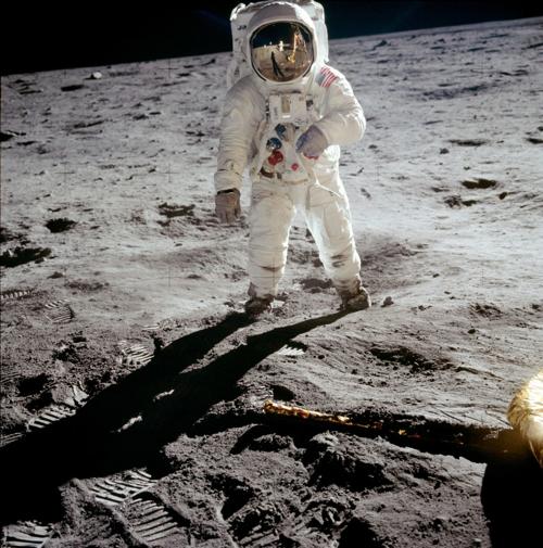 Apollo 11 poster exhibit at Mattoon mall