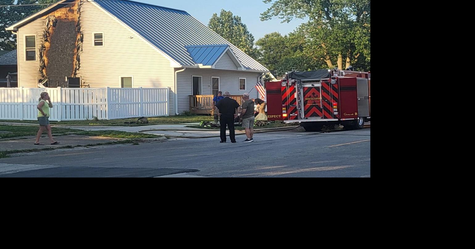 Fire damages two-story house in Mattoon, displaces two occupants