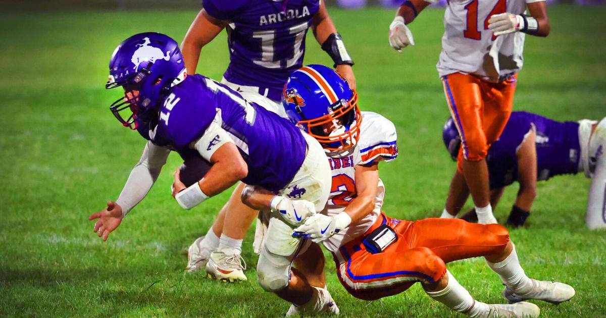Sergio Medina reigniting Arcola football pride as the Purple Riders tackle low numbers