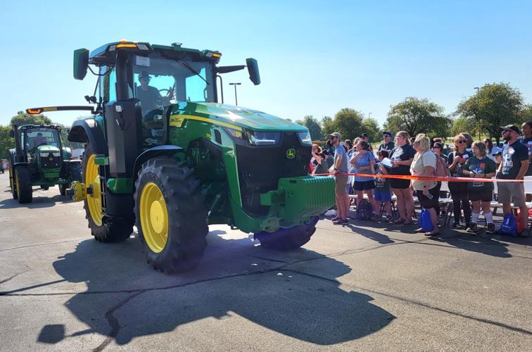 Tractors on parade