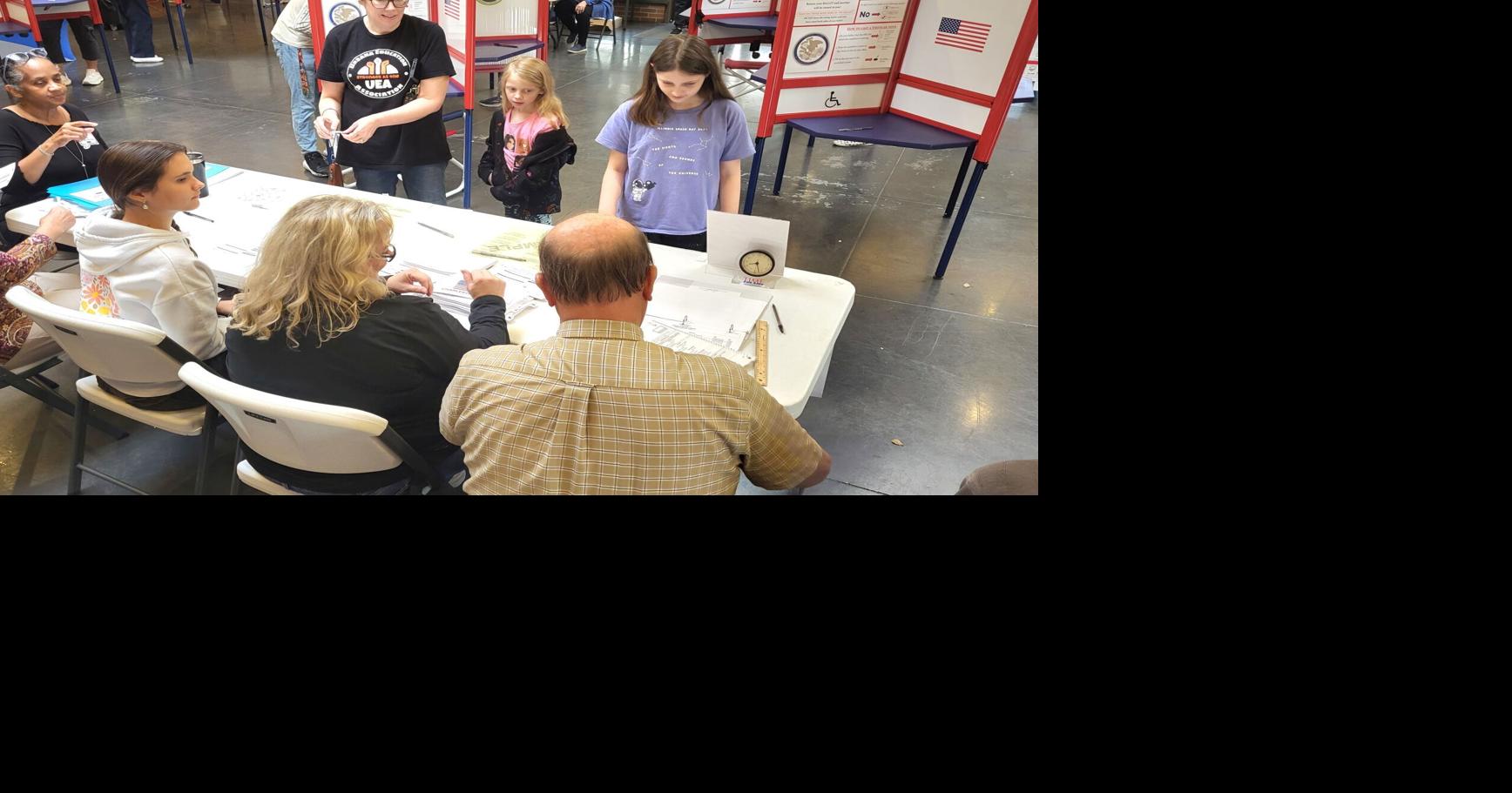 Coles County polling places busy Election Day morning
