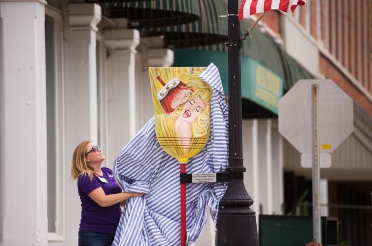 Arcola unveils broom art