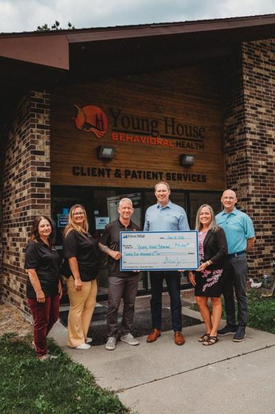 First Mid Donates $25,000 to Young House Behavioral Health