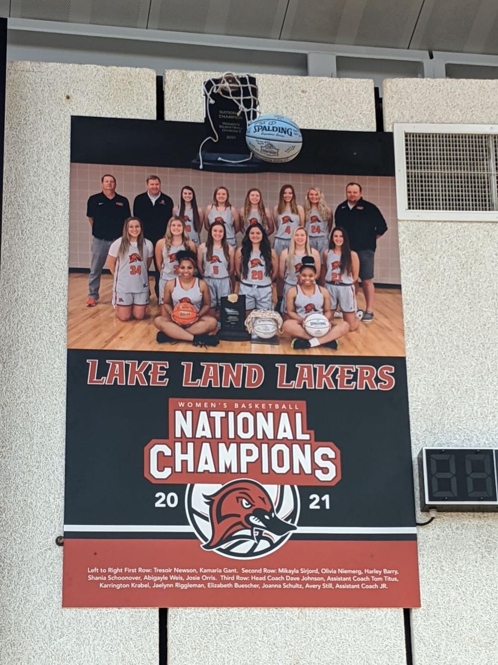 Lake Land College celebrates women's basketball NJCAA Division II
