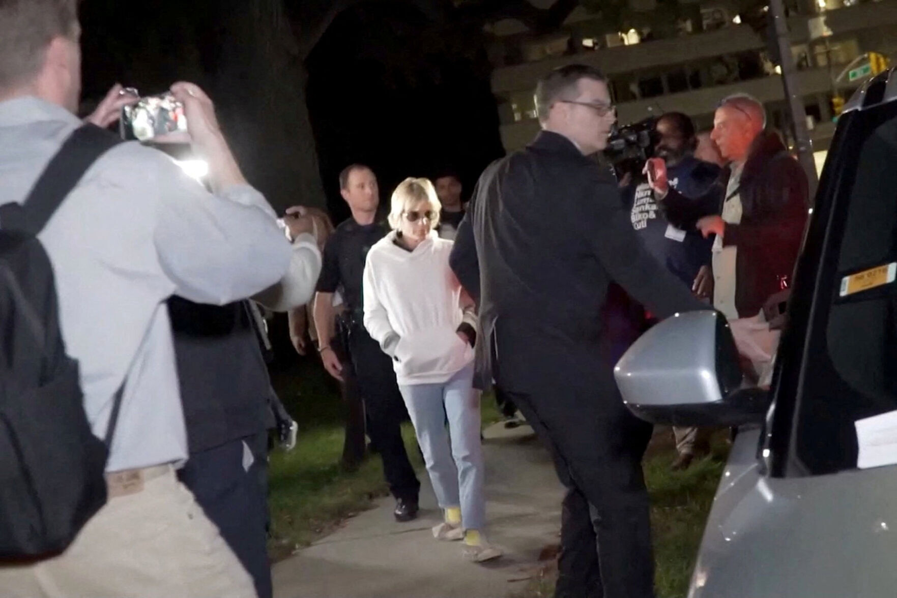 Selma Blair arrested after allegedly trying to open plane doors, biting