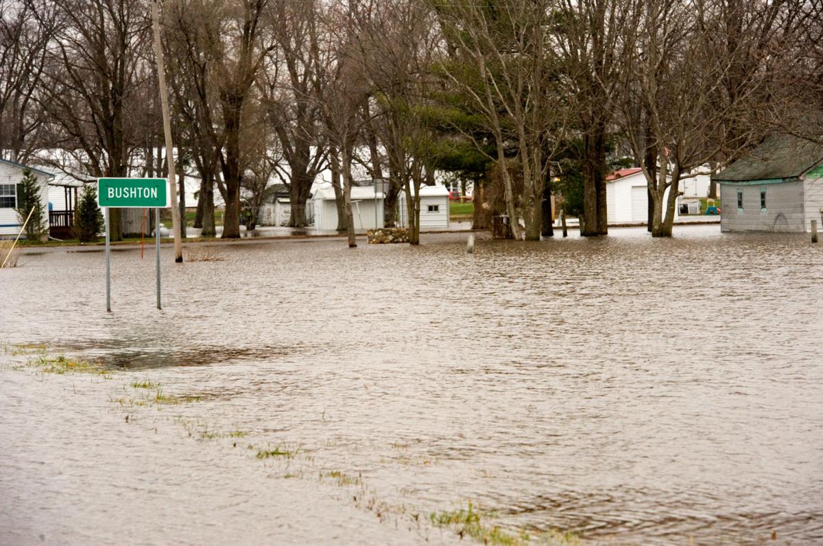 Floodwater slow to recede in Bushton News