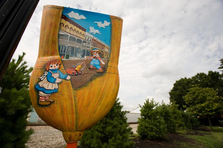 Arcola unveils broom art