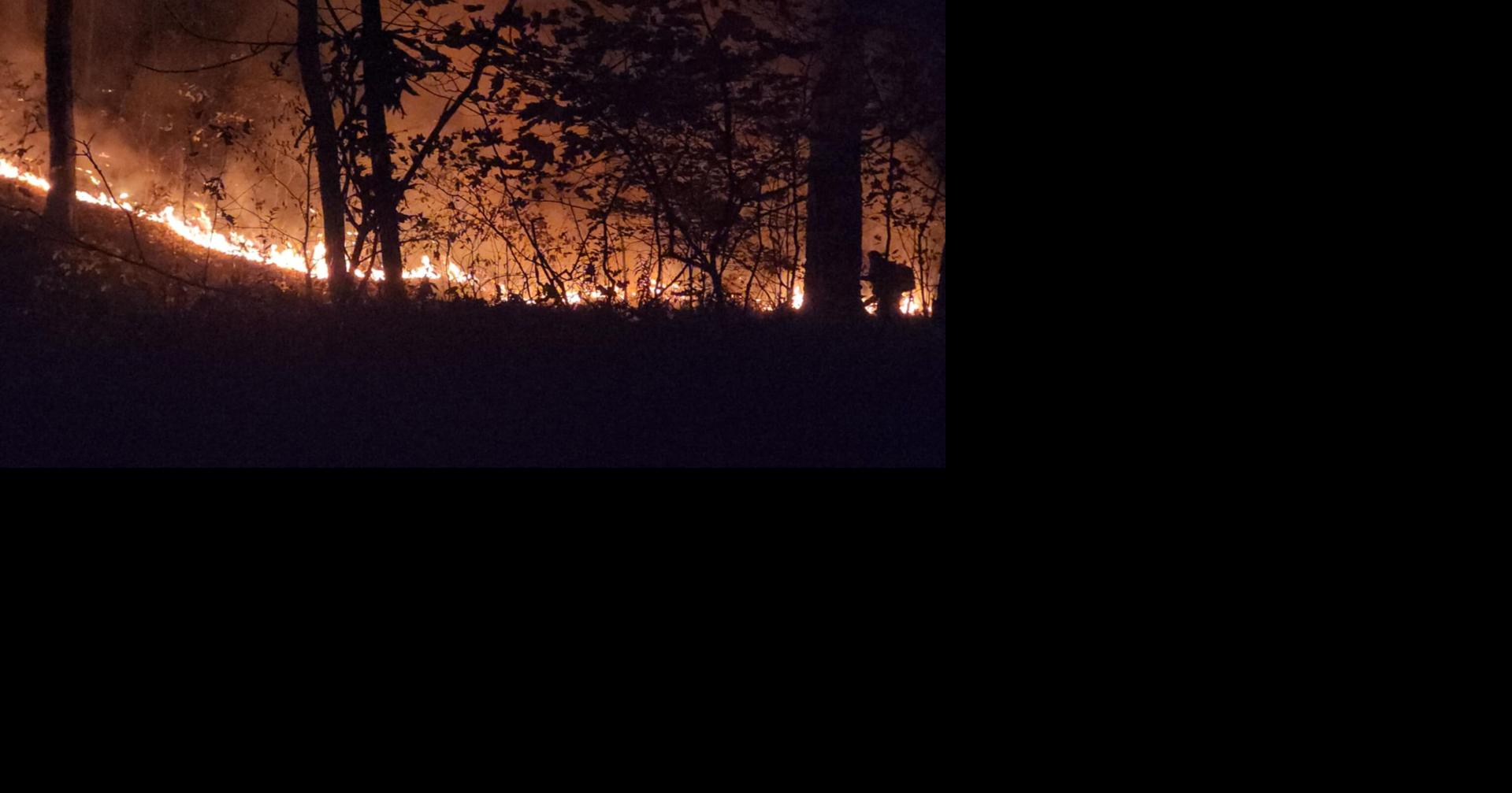 Firefighters extinguish brush fire in Fox Ridge
