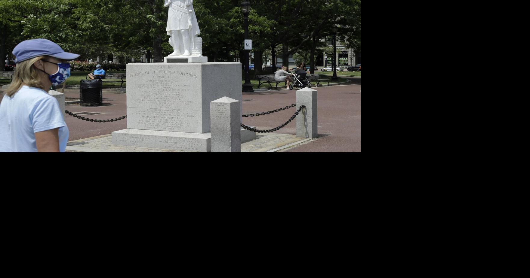 Columbus Statue Beheaded