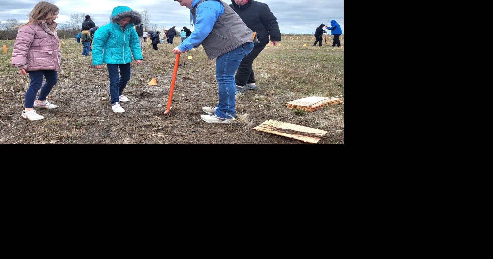 Neoga students plant nearly 1,500 trees on campus