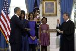 The Obamas and John Roberts, 2013