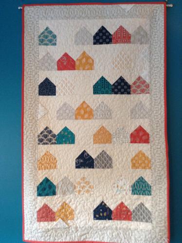 Jamie Willis quilts on display at Common Grounds
