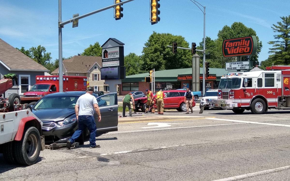 Two vehicles crash on main drag in Charleston