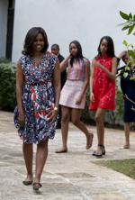 Michelle, Sasha and Malia Obama, 2016