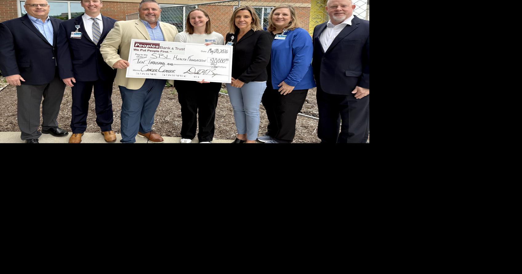 Peoples Bank makes cancer center donation
