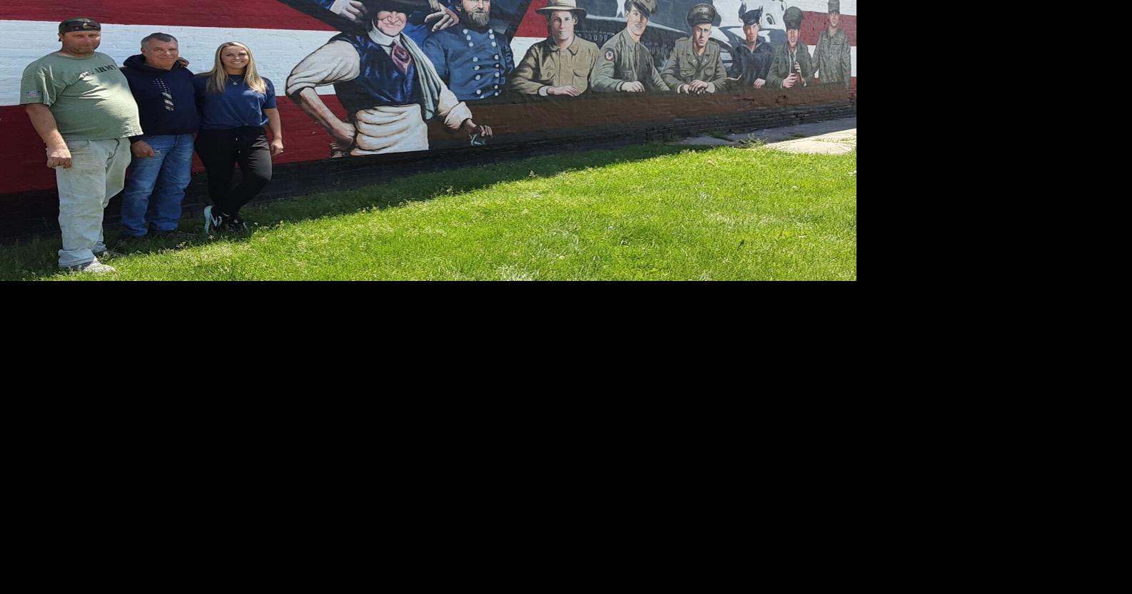 New mural depicts Mattoon family's history of military service
