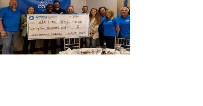 Apex Clean Energy donates $25K to Lake Land College - Vimarsana News
