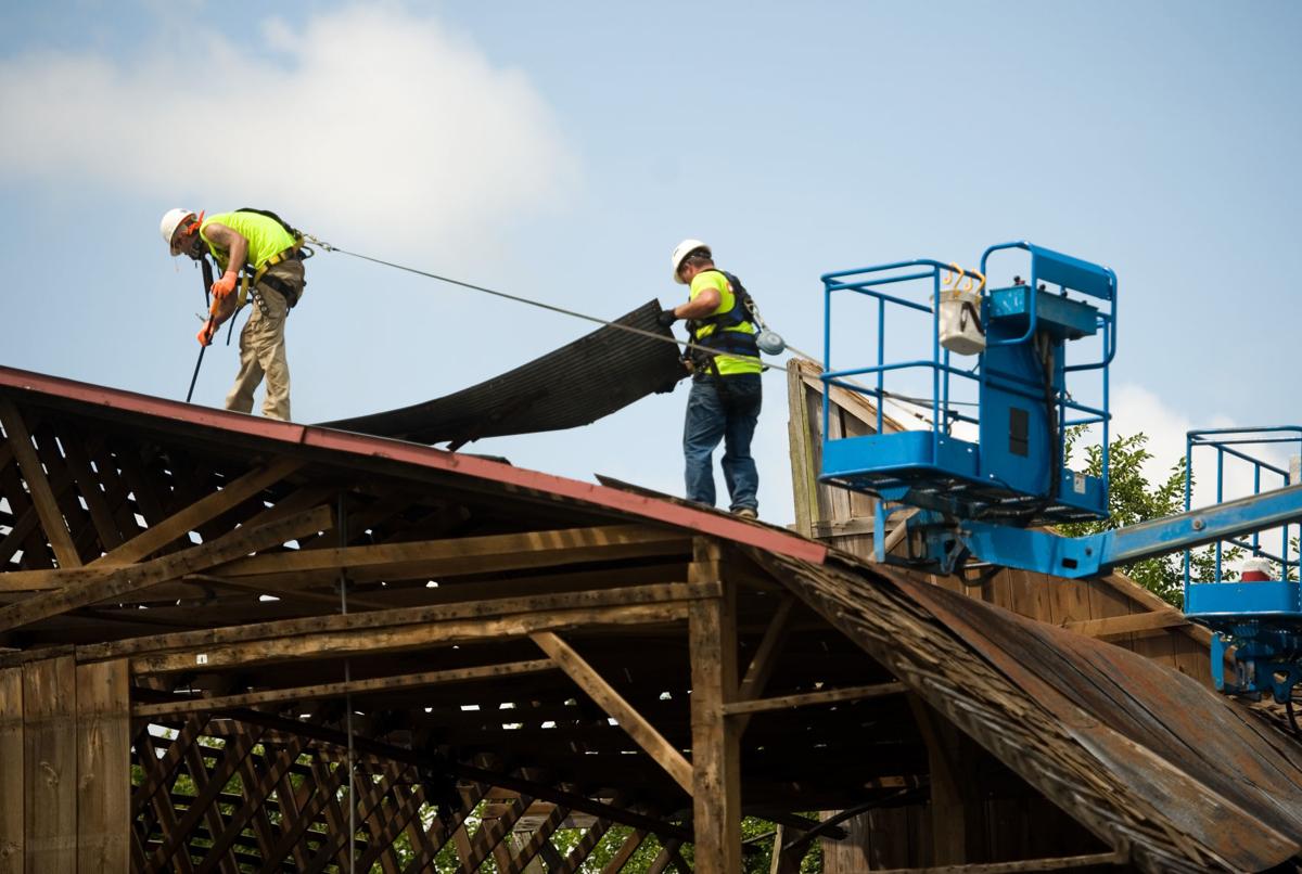 Dismantling Of Barn For Five Mile House Project Begins Local