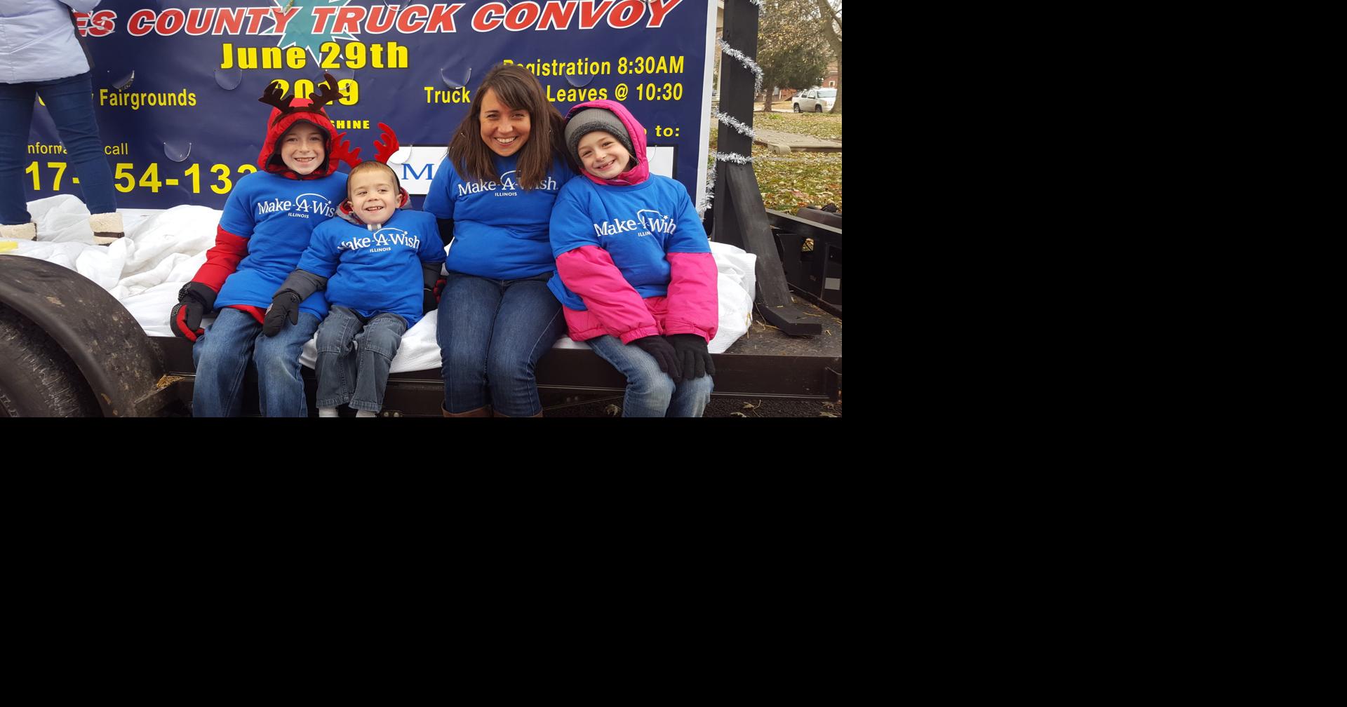 MakeAWish recipient rides in Mattoon Christmas Parade