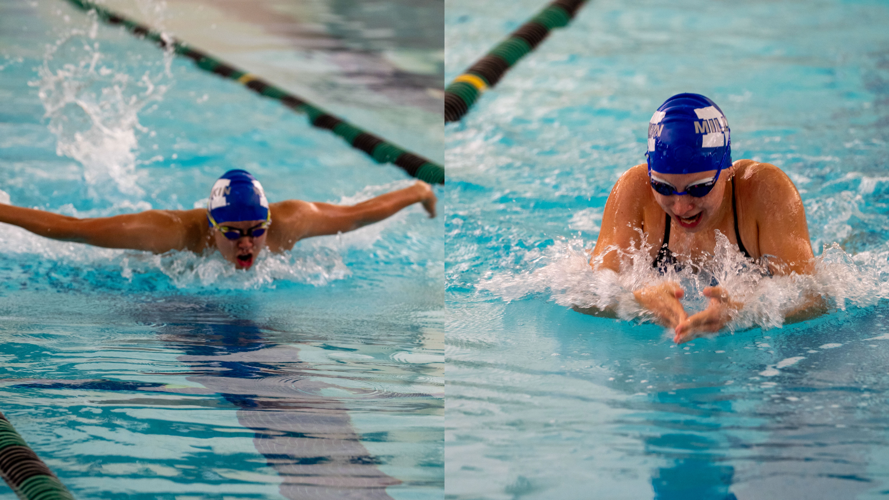 Men's and Women's Swimming Open Season Against Illinois College
