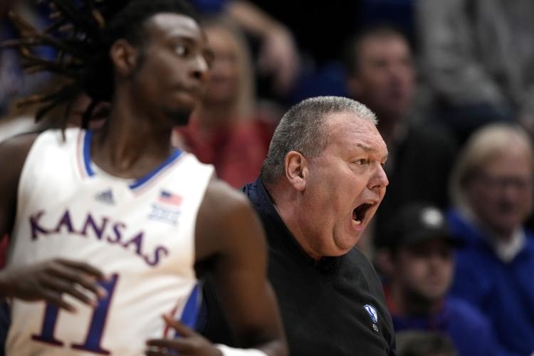 Eastern Illinois men's basketball challenges Kansas before falling late