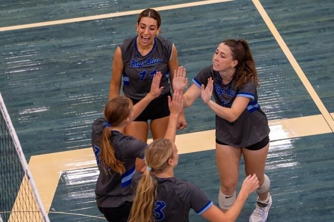 Huge Conference Win at Carthage for Big Blue in Four Set Thriller