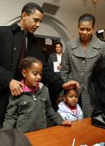 The Obamas, 2004