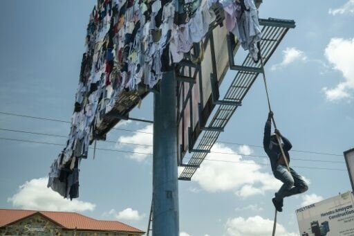 Working between Accra and Paris, Tieku, 31, has spent years transforming discarded textiles into large-scale installations