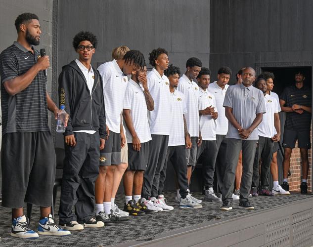 The Mizzou men’s basketball team takes the stage