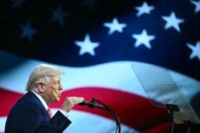 US President Donald Trump spoke about the Iran war at a Saudi-backed investment conference in Miami