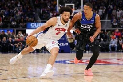 Cade Cunningham, having recently returned from a collapsed lung, played nearly 44 minutes as Detroit avoided an epic first-round ouster at the hands of eighth seed Orlando