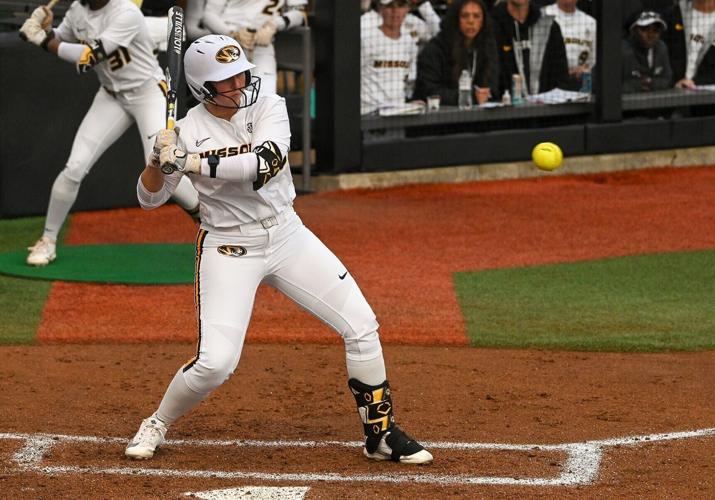 Mizzou's Sidney Forrester (00) bats