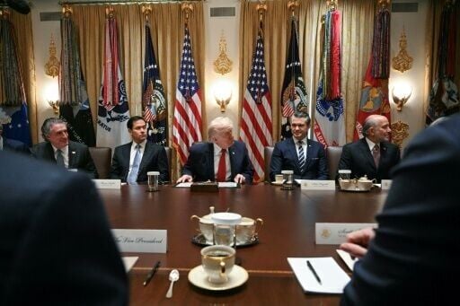 US President Donald Trump briefed a cabinet meeting on the state of negotiations to end the war with Iran