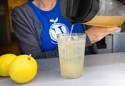 Holy basil lemonade