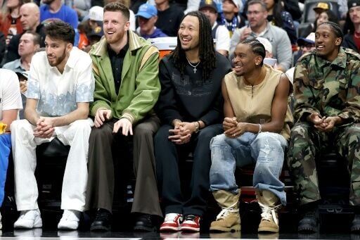 Oklahoma City Thunder regulars Chet Holmgren, Isaiah Hartenstein, Jalen Williams, Shai Gilgeous-Alexander and Jaylin Williams sit out the team's penultimate game of the NBA regular season