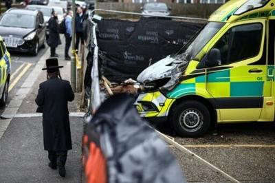Ambulances run by Jewish volunteers were torched in north London, with experts pointing the finger at Iran
