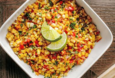 Vegan sauteed corn