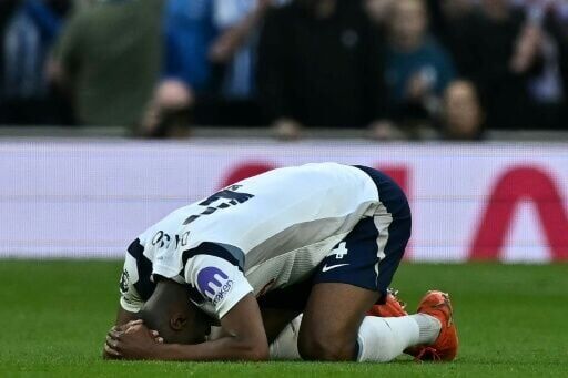 On the floor: Relegation-threatened Tottenham cannot afford any more slip-ups