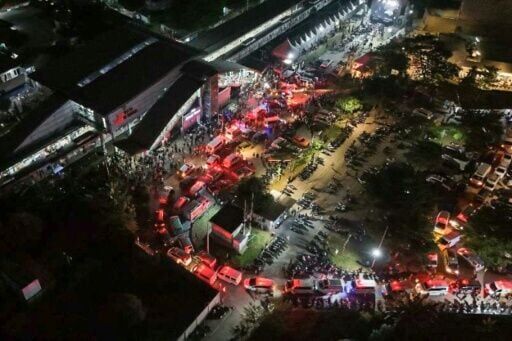 At least four people were killed when two trains collided outside Jakarta