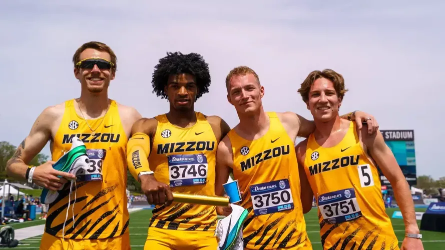 From left: Lasse Funck, Dillon Leacock, Finn Russell and Carter Spradling