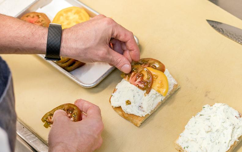 Heirloom tomato toast 2