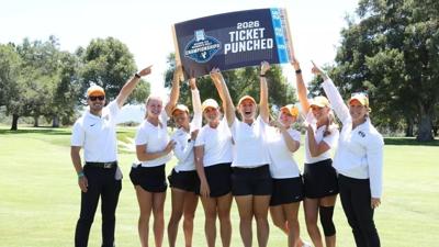 Mizzou women's golf celebrates advancing to NCAA Championship