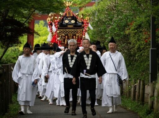 Japan's Sunrise festival attracts devotees from across the country every spring to a largely untouched mountaintop outside Tokyo