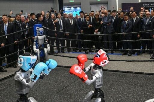 German Chancellor Friedrich Merz saw Chinese-made robots boxing during a visit to China in February