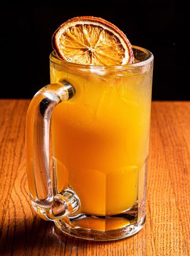 Bourbon maple fizz
