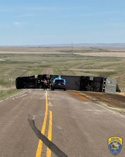 Overturned Semi