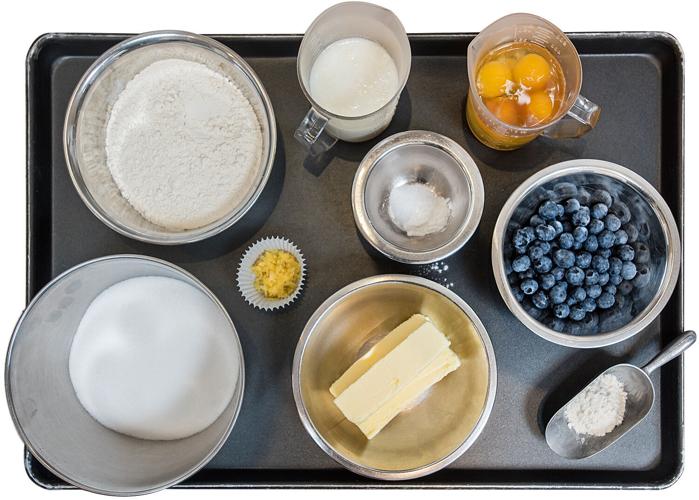 Lemon blueberry bar ingredients